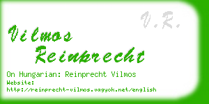 vilmos reinprecht business card